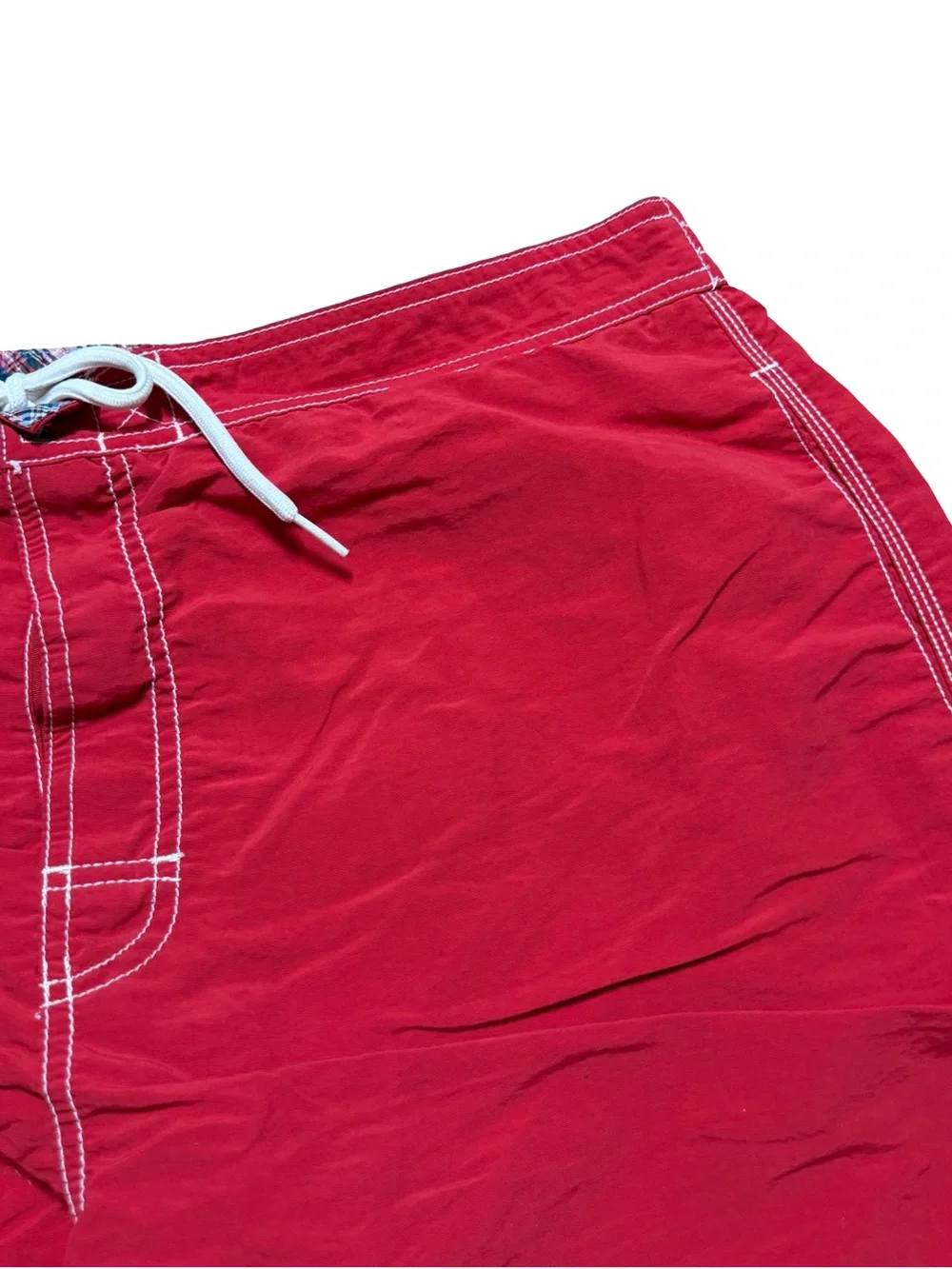 Vintage 2000s Polo Ralph Lauren Small Pony Board Surf Red Shorts Size XL